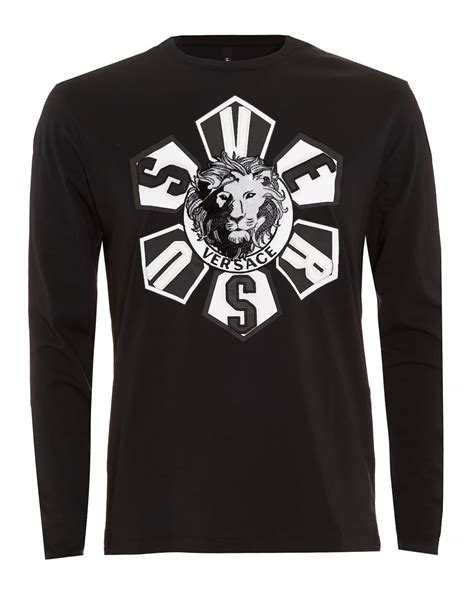 versace long sleeve red and black lions|Long Sleeve Versace .